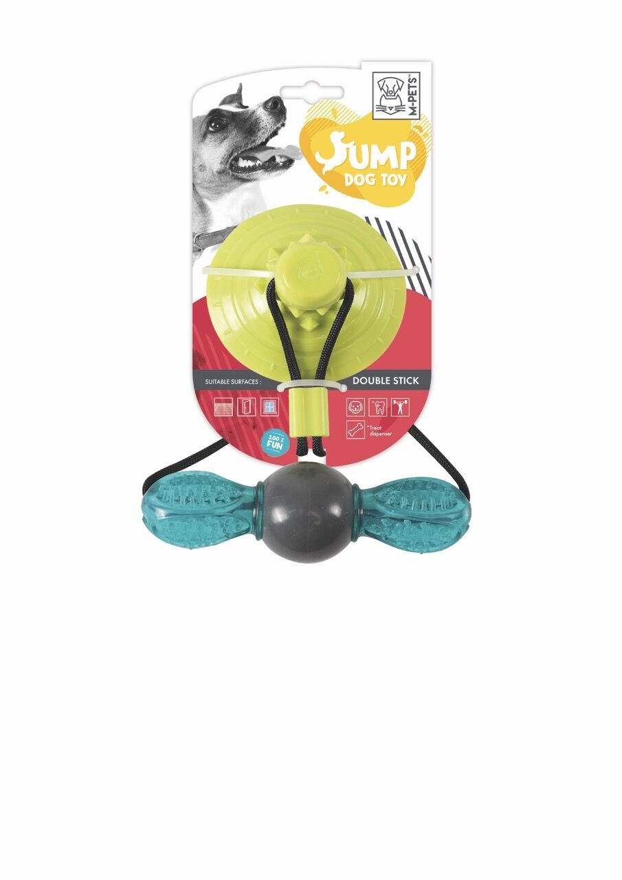 10641599 M-Pets Jump Double Stıck Ödül Hazneli Vantuzlu Köpek Oyuncağı
