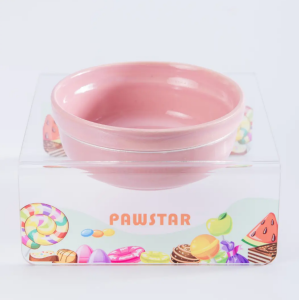 PMK023 Candy-Tekli Seramik-Pleksi Mama ve Su Kabı