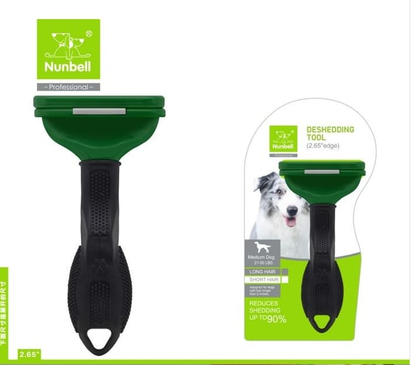 Nunbell Furminatör Uzun Tüylü Köpek Fırçası Medium