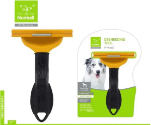 Nunbell Furminatör Kısa Tüylü Köpek Fırçası Large