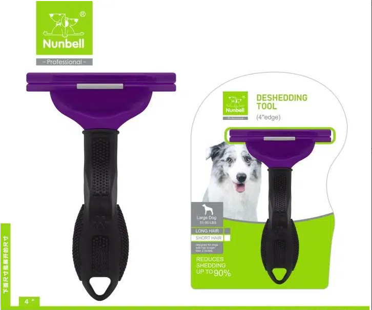 Nunbell Furminatör Uzun Tüylü Köpek Fırçası Large