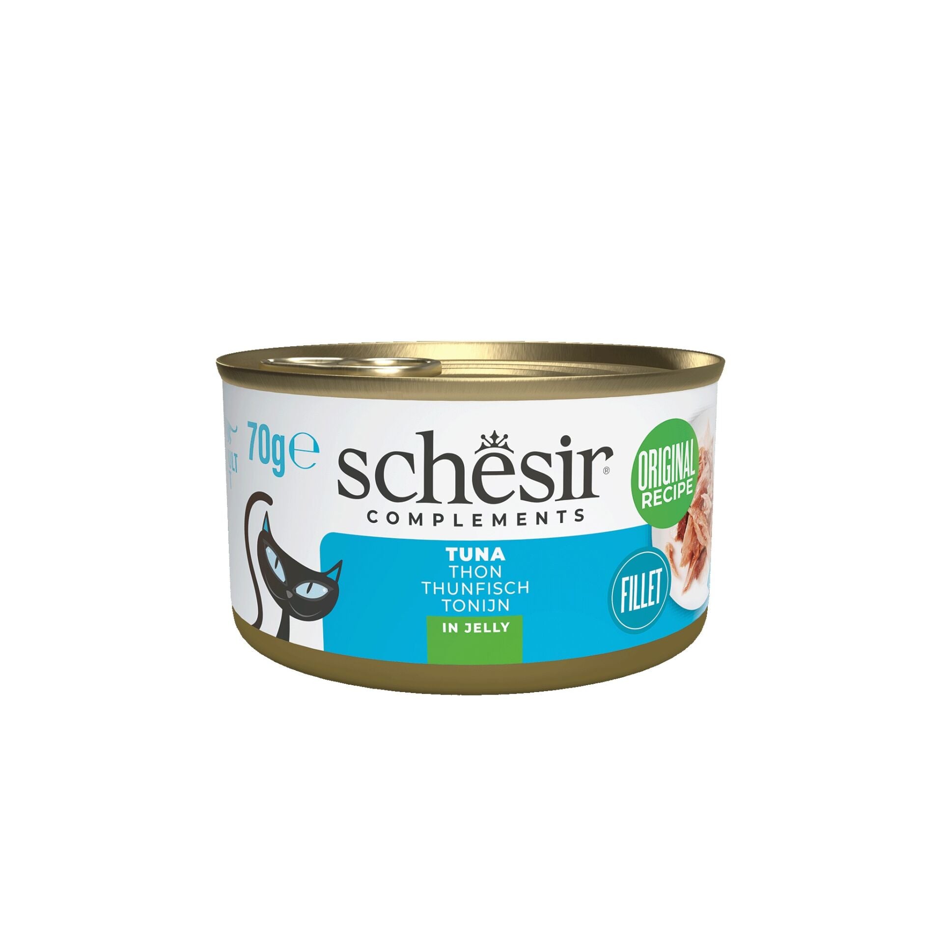 Schesir Ton Balıklı In Jelly Yetişkin Kedi Yaş Maması 70 Gr 12 li skt:04/28
