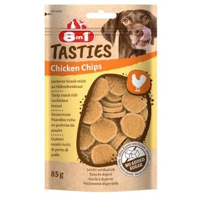 8 in 1 Tasties Chicken Chips Köpek Ödülü 85 gr 8 li SKT:11/27