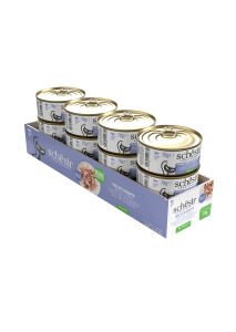 Schesir Ton Balıklı ve Orfoz Balıklı Jöle İçinde Konserve Kedi Maması 70gr 12 li skt:05/28