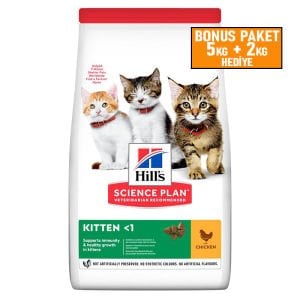 Hills Kitten Tavuklu Yavru Kedi Maması 5+2 Kg Skt:07/27