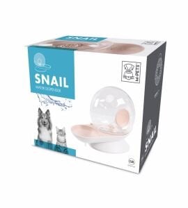 60501599 M-Pets Snaıl Hazneli Su Kabı Pink 2800Ml