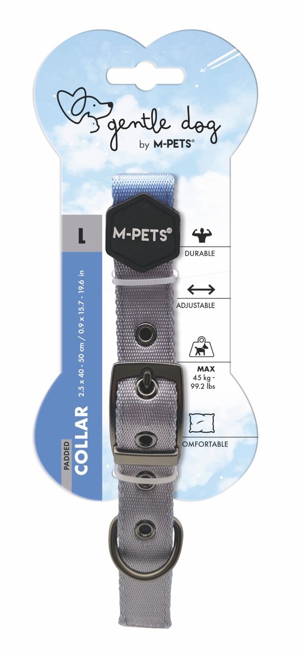 10849799 M-Pets Gentle Dog Soft Boyun Tasması (L) Blue