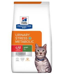 Hills Urinary C/D Stres And Metabolic Chicken Kedi İdrar Bakımı Ve Kilo Yönetimi 1,5 Kg SKT: 08/27