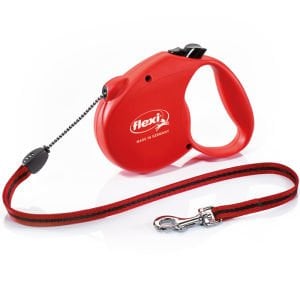 Flexi Standart Kırmızı İp Otomatik Köpek Tasması 5 Mt Large