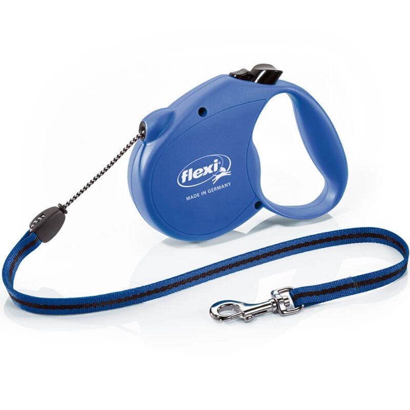 Flexi Standart Mavi İp Otomatik Köpek Tasması 5 Mt Large