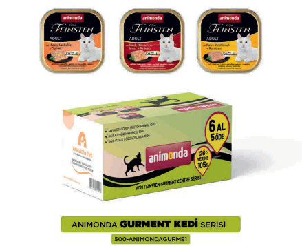 Animonda Gurmet Kedi Yaş Mama 6 Al 5 Öde skt:12/23