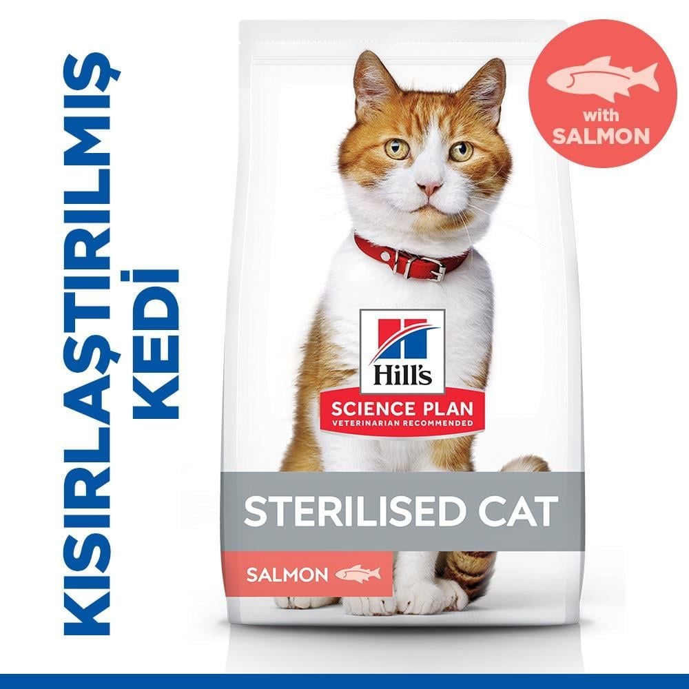 Hill'S Somon Balıklı Kısırlaştırılmış Kedi Maması 8+2 Kg SKT:06/27