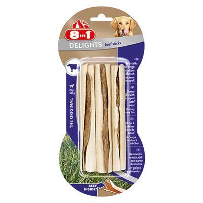 8 In 1 Beef Delights Sticks Köpek Çiğneme Kemiği 6 Adet Skt:12/26