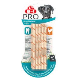 8 In 1 Delight Pro Dental Twist Sticks Köpek Çiğneme Kemiği 6lı Skt: 08/27