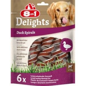 8 in 1 Smart Delights Duck Spirals Ördekli Burgu Köpek Ödülü 6 lı SKT:10/26