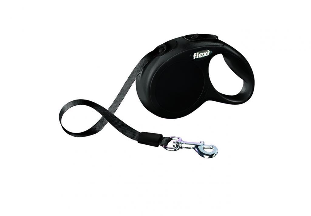 Flexi New Classic Siyah Otomatik Köpek Tasması Xs 3 Mt