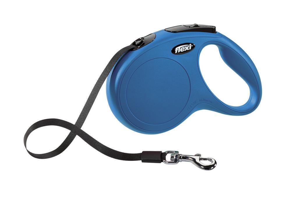 Flexi New Classic Mavi Otomatik Köpek Tasması Small 5 Mt
