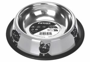 60566499 M-Pets Petjoy Catfamily Çelik Mama Kabı (S) 355Ml