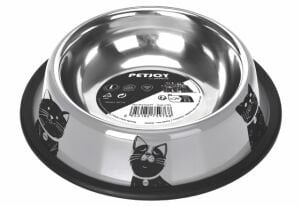 60566699 M-Pets Petjoy Catfamily Çelik Mama Kabı (L) 910Ml