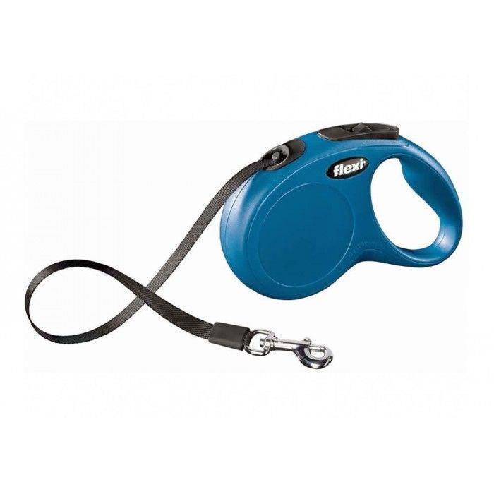 Flexi New Classic Mavi Otomatik Köpek Tasması Medium 5 Mt