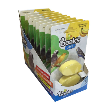 Beaks İkili Muzlu Aromalı Gaga Taşı ( 9 lu)(PAKET)