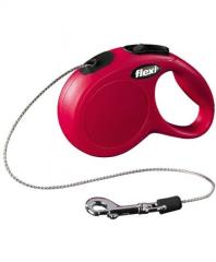 Flexi New Classic İp Kırmızı Otomatik Köpek Tasması Xsmall 3 Mt