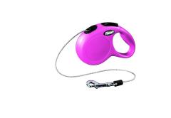 Flexi New Classic İp Pembe Otomatik Köpek Tasması Xsmall 3 Mt