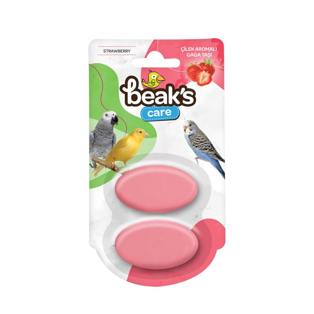 Beak's Çilek Aromalı 2 li Gaga Taşı ( 9 lu )