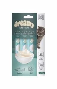 19038299 M-Pets Creamy Somon Balıklı Biftekli Kedi Ödülü 4X15Gr Skt:02/27
