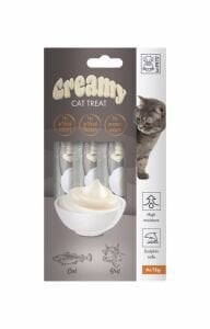 19038399 M-Pets Creamy Morina Balıklı Biftekli Kedi Ödülü 4X15Gr