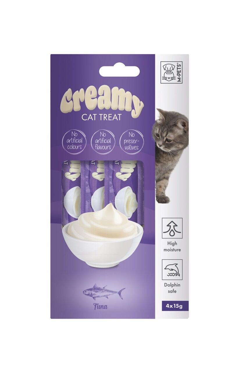 19038599 M-Pets Creamy Ton Balıklı Kedi Ödülü 4X15Gr Skt:02/27