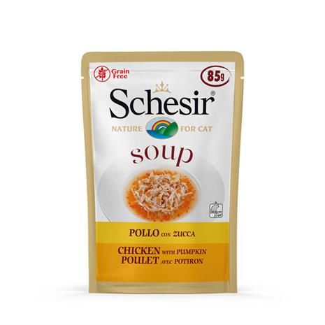 Schesir Tavuklu Balkabağı Kedi Çorbası Pouch 85 Gr 20 Adet skt:03/27 *230-C676