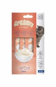 19038699 M-Pets Creamy Somon Balıklı Kedi Ödülü 4X15Gr skt:10/27