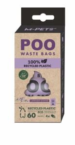 10171399 M-Pets Poo 100% Recycled Dışkı Poşeti Lavanta Kokulu 4X15 Yaprak