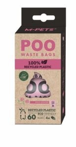 10171599 M-Pets Poo 100% Recycled Dışkı Poşeti Gül Kokulu 4X15 Yaprak