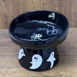 Glory Ayaklı Seramik Mama Kabı Ghost 400 Ml