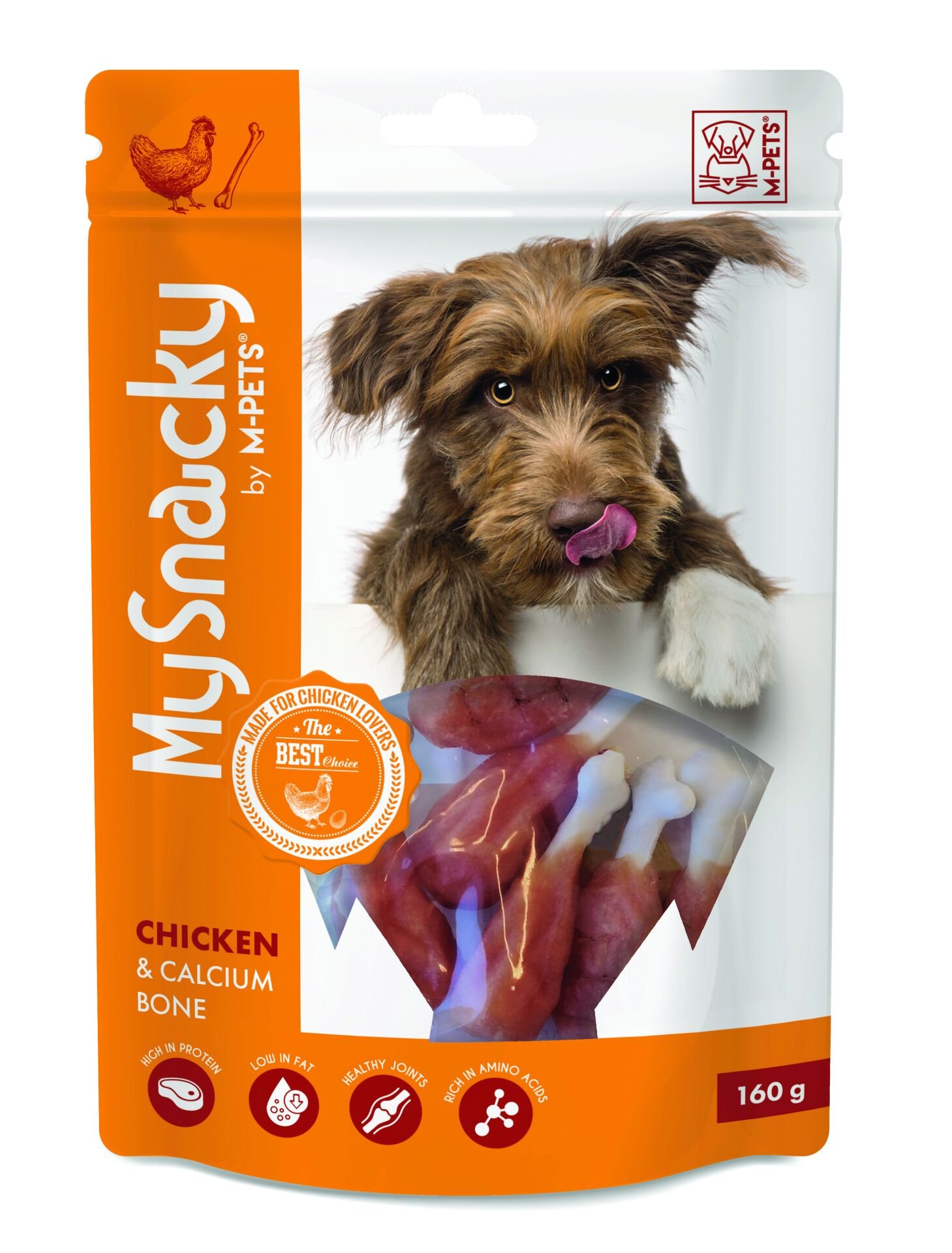 19012215 M-Pets Chıcken & Calcıum Bone Köpek Ödülü 160Gr Skt:09/27