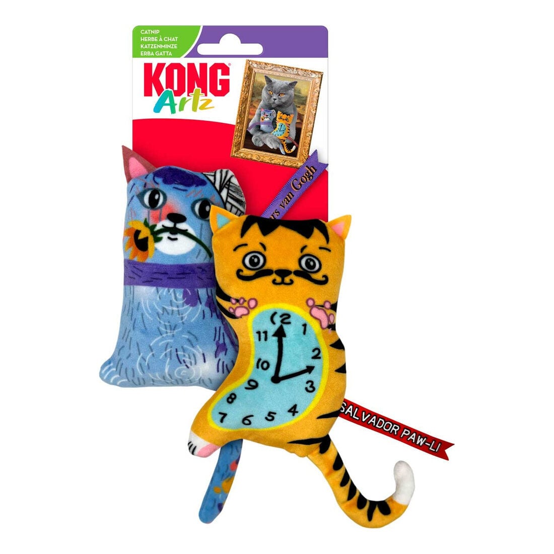 KONG Kedi Peluş Artz Dali / van Gogh 2li