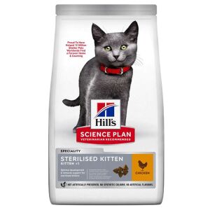 Hills Kitten Sterilsed Chicken Kısırlaştırılmış Yavru Kedi Maması 10 kg