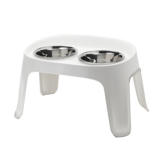 Moderna Skybar Small İkili Mama Kabı - Beyaz 2 x 1950 ml
