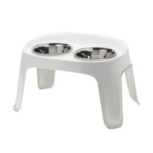 Moderna Skybar Small İkili Mama Kabı - Beyaz 2 x 1950 ml