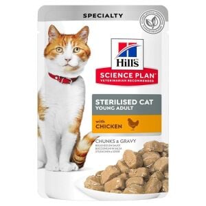 Hills Tavuklu Kısırlaştırılmış Kedi Yaş Mama 85 Gr 12 Adet Skt: 04/27