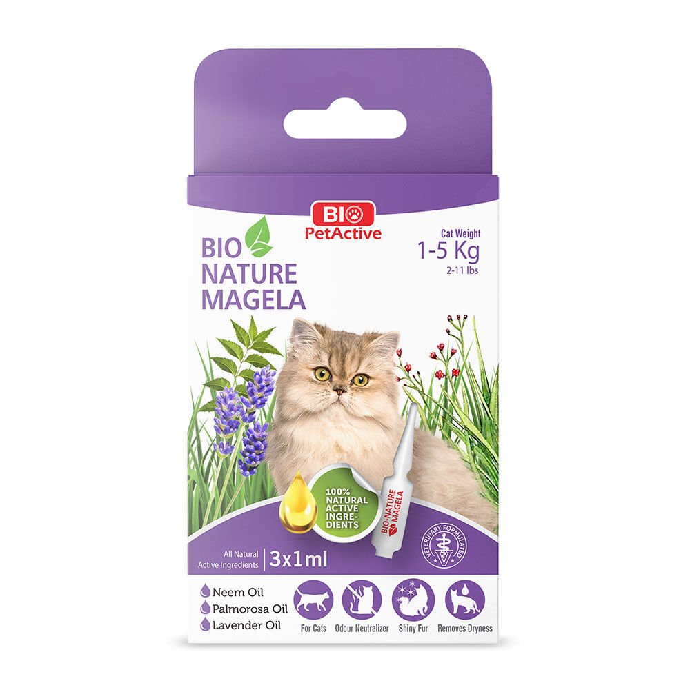 Bio Pet Active Bio Nature Kedi Ense Damlası 1-5 Kg 3x1 ml (6 LI)(PAKET) Skt:07/28