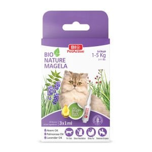 Bio Pet Active Bio Nature Kedi Ense Damlası 1-5 Kg 3x1 ml (6 LI)(PAKET) Skt:07/28