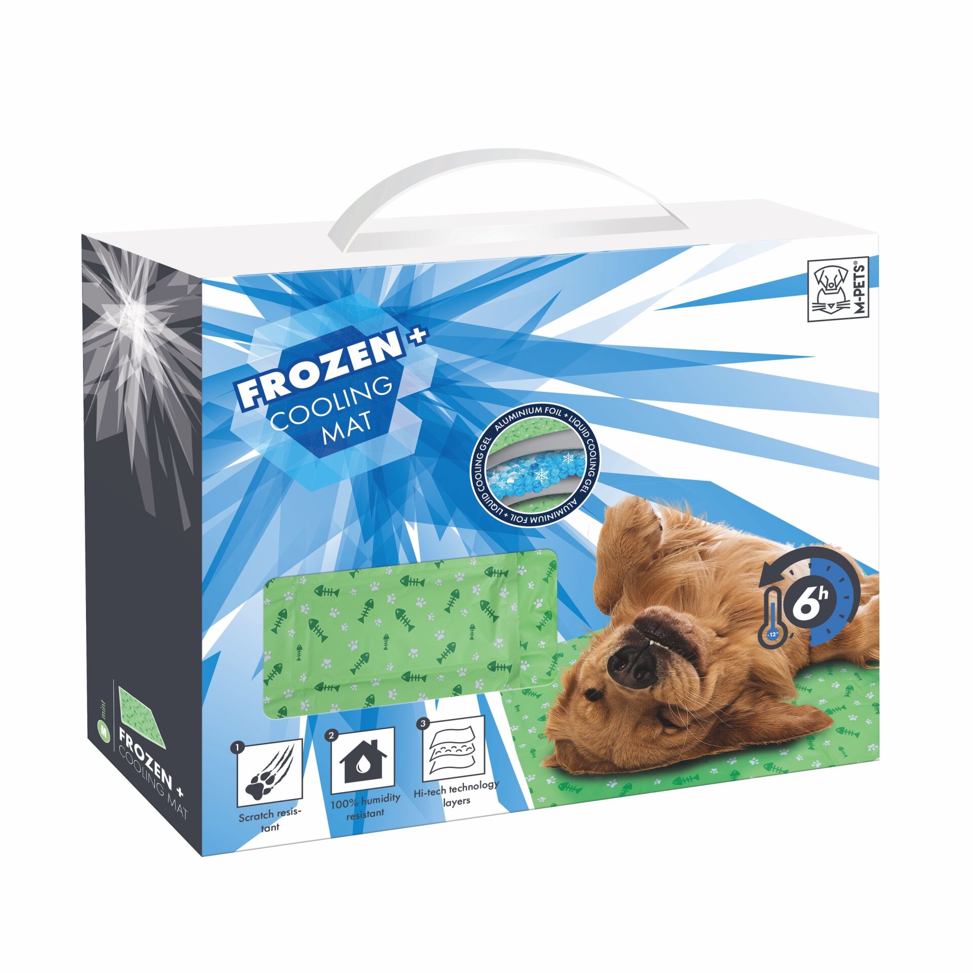 10365699 M-Pets Frozen Cooling Mat (M) 45X60Cm Green