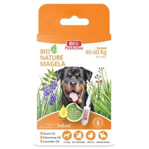 Bio Nature Magela Köpek Dış Parazit Damlası (Bit ve Pire) 40-60 Kg 3x6 ml Skt:12/27