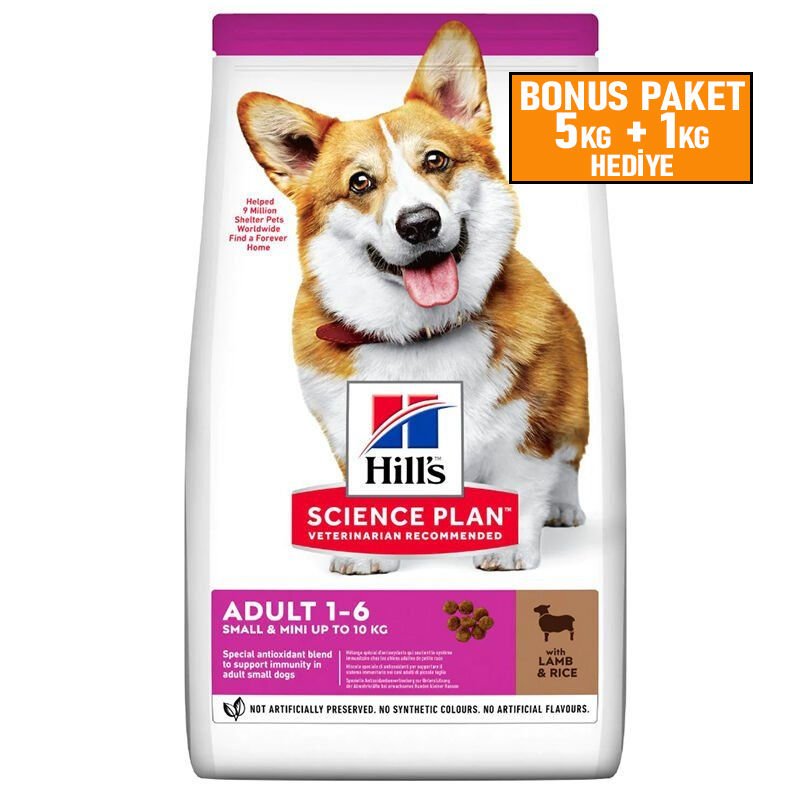 Hills Small Mini Kuzulu Küçük Irk Yetişkin Köpek Maması 5+1 Kg Skt:08/27
