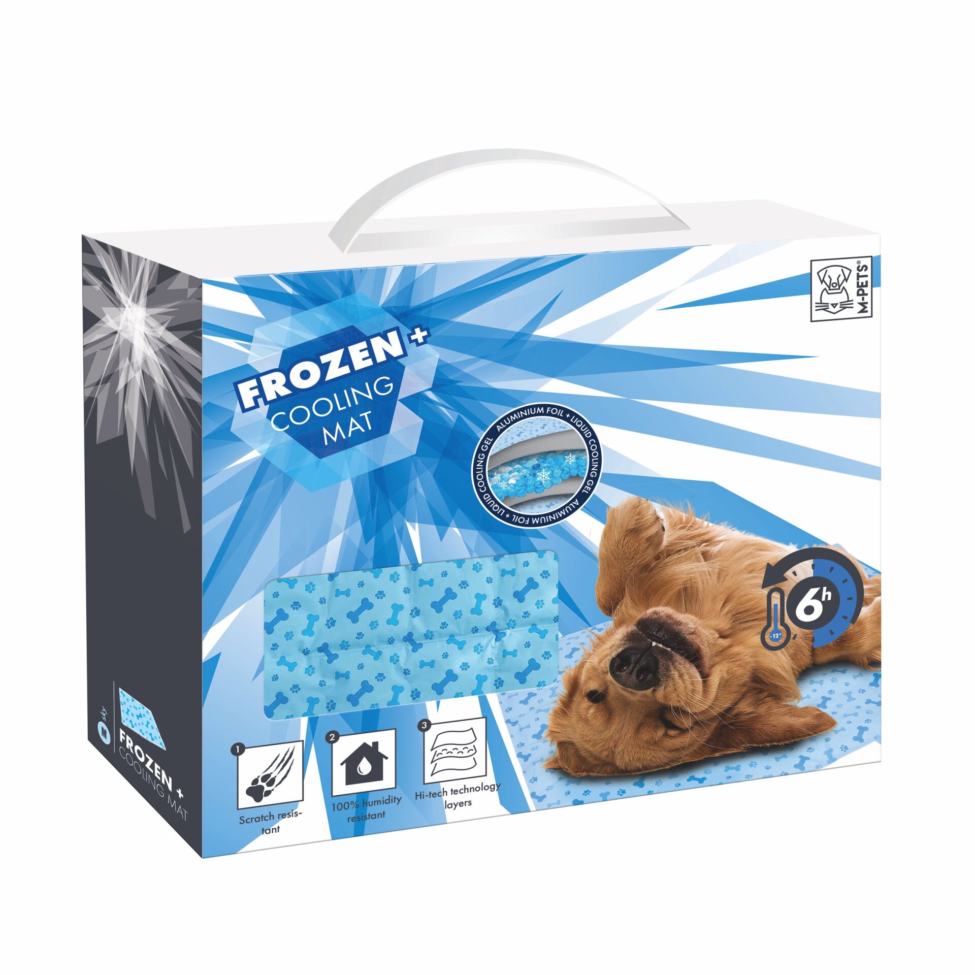 10366099 M-Pets Frozen Cooling Mat (M) 45X60Cm Blue