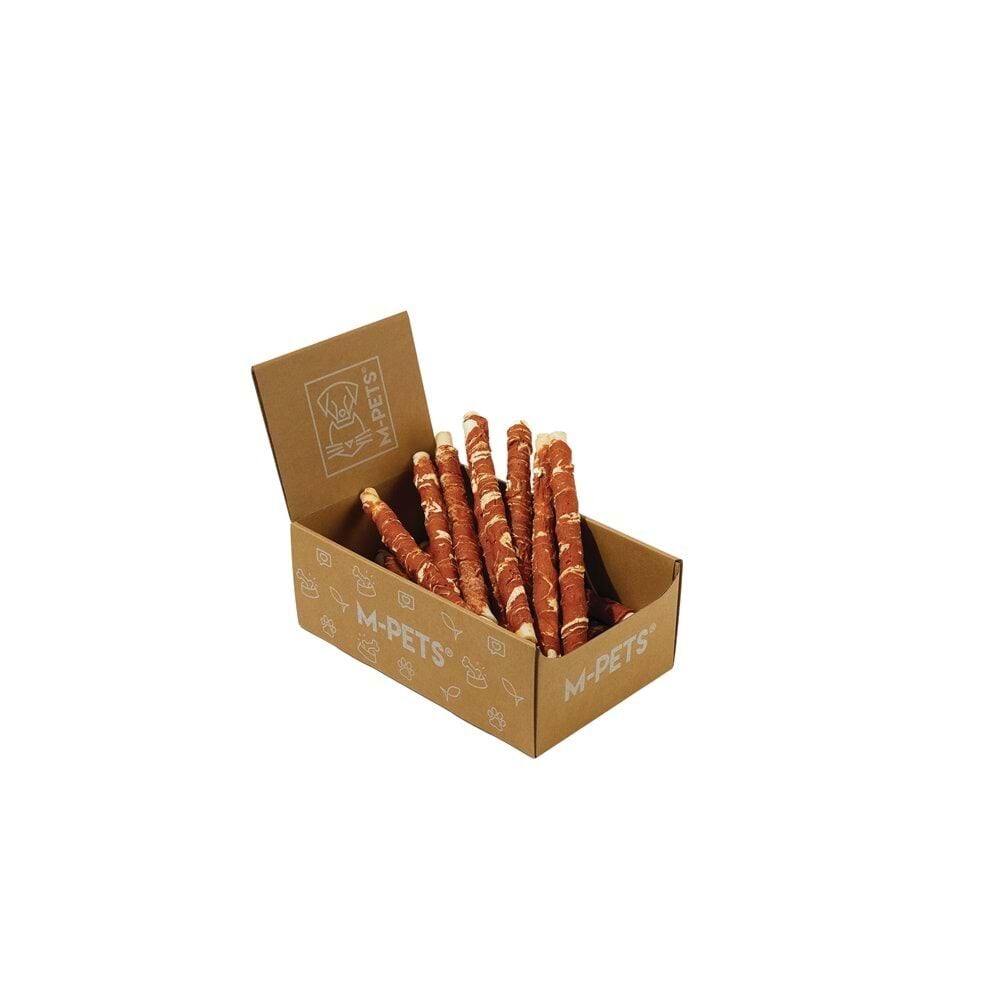 19050599 M-Pets Bıte Delıght Salmon With Codfish Wrap 28Cm Köpek Ödülü 2Kg