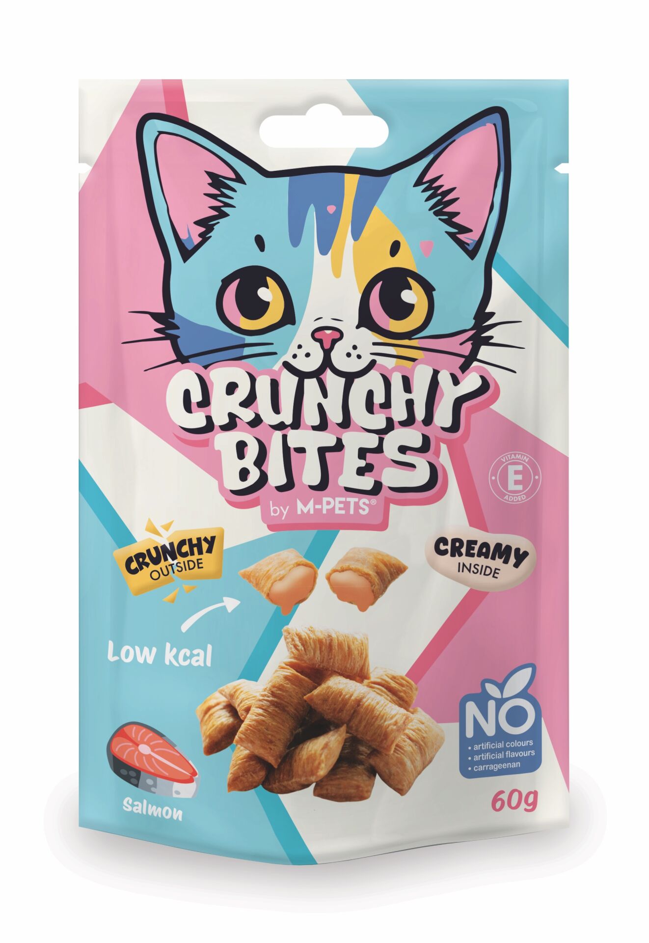 20645999 M-Pets Crunchy Bıtes Somonlu Kedi Ödülü 60Gr Skt:03/28